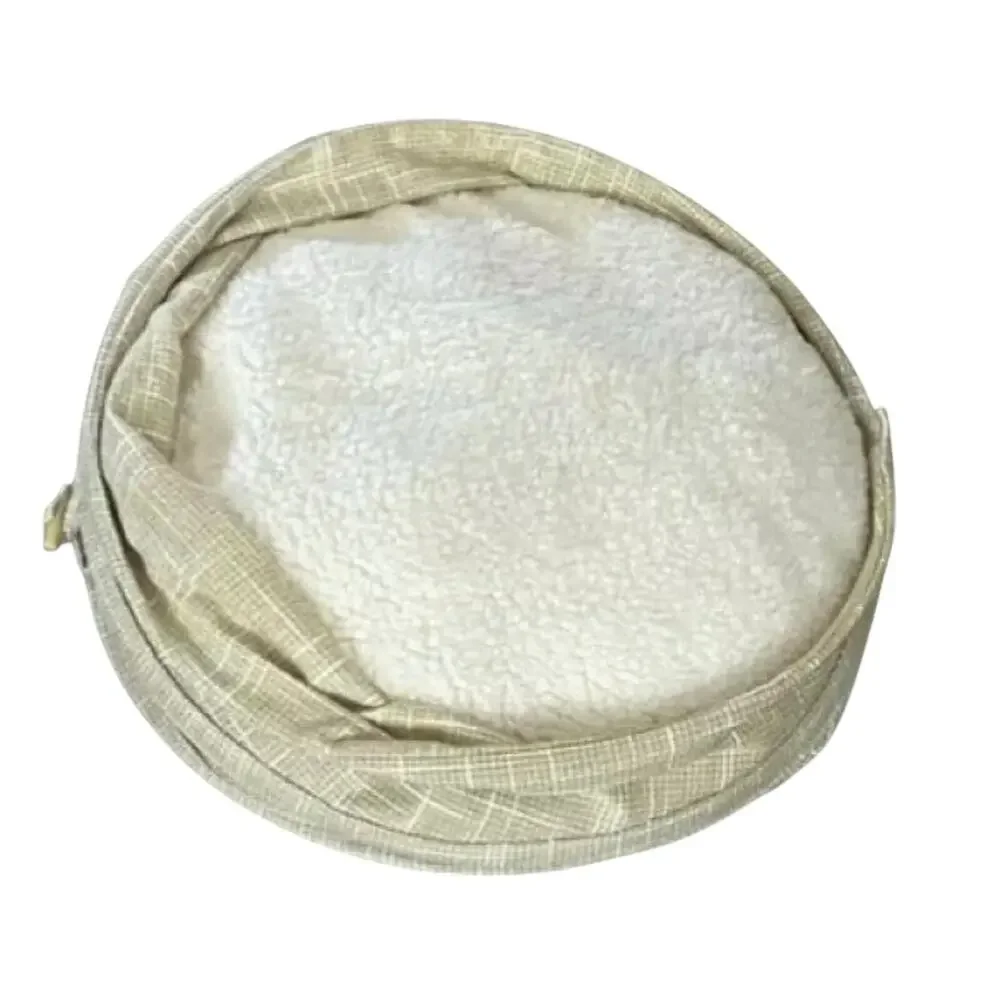 Collapsible Pet Bed Covered Dog Cat Pet Cave 16” Fleece Pillow Boots Barkley New